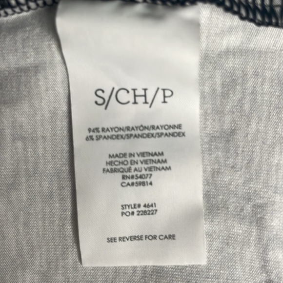 CAbi Black & Charcoal Style 4641 Patterned Midi Dress - Picture 2 of 8